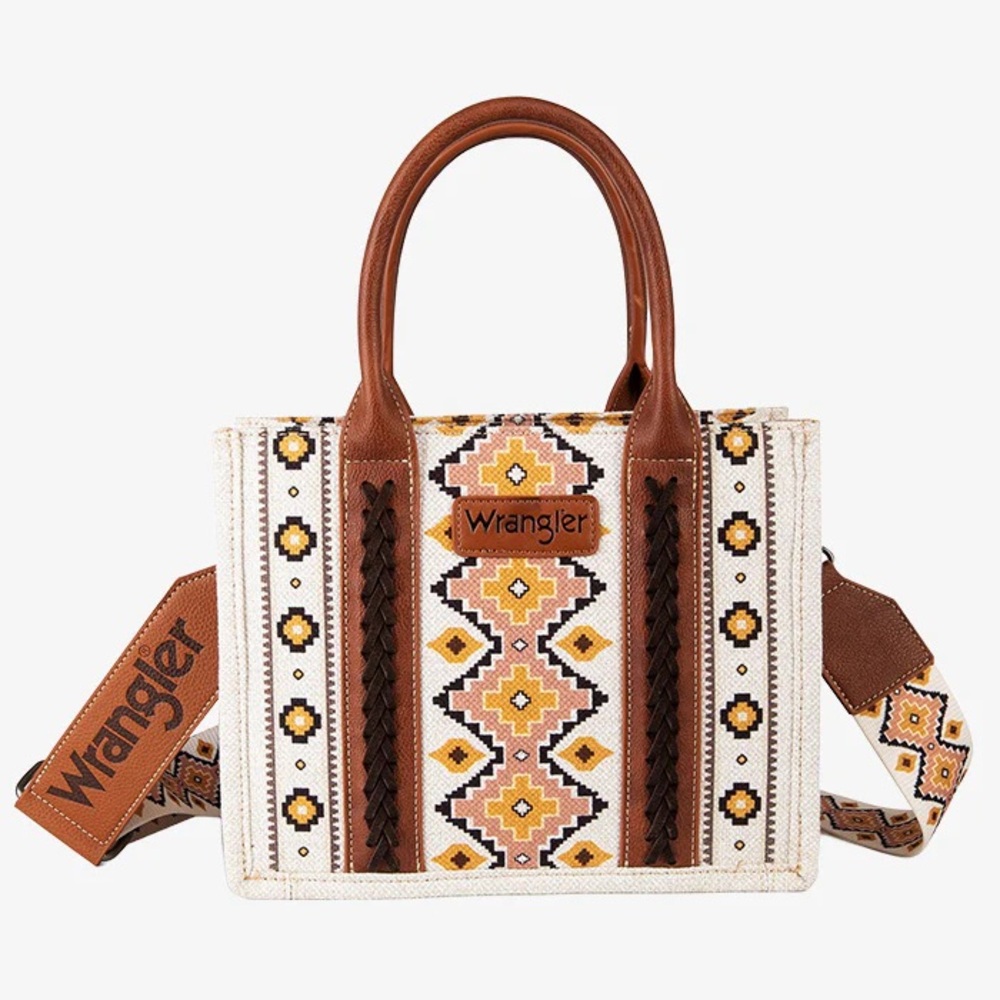 WRANGLER SOUTHWESTERN CROSSBODY TOTE BAG